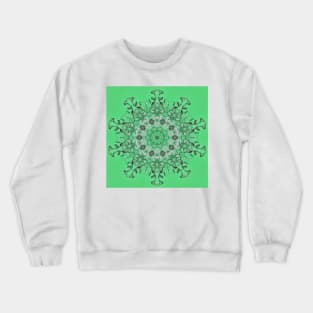 Kaleidoscope of mint green icicles Crewneck Sweatshirt